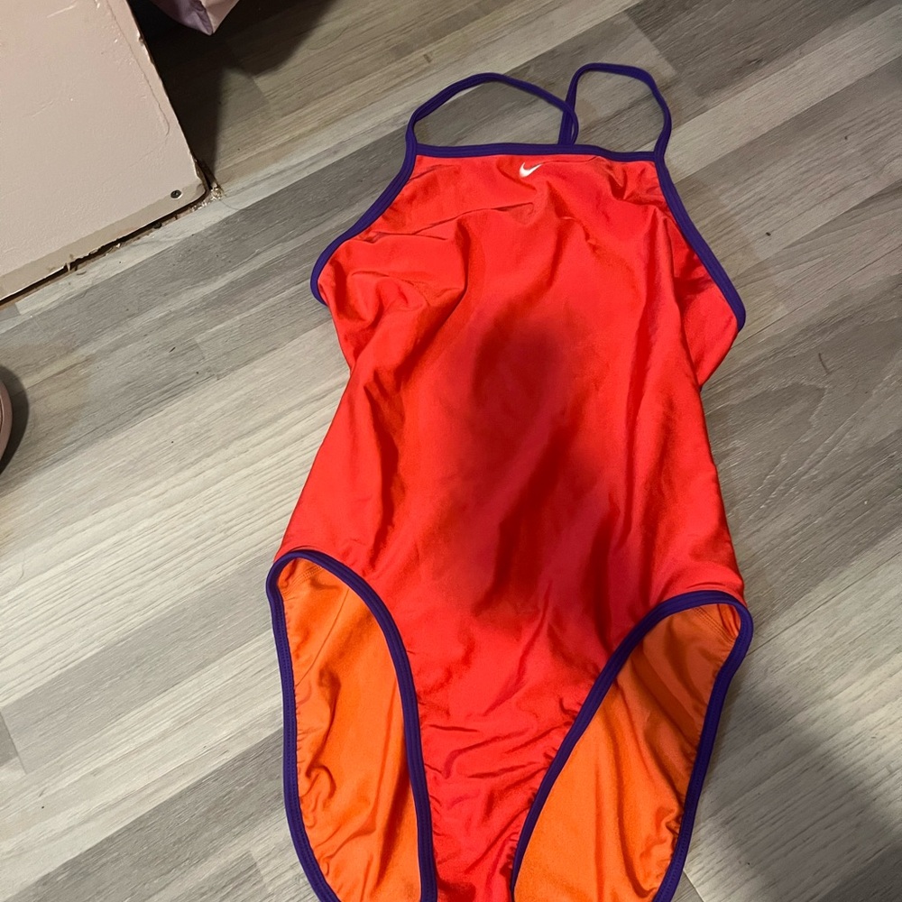 Nike Vibrant Orange and Red Swimwear